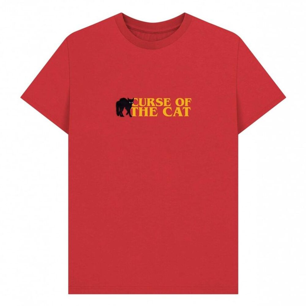 Apoh Unisex Adult Curse Of The Cat Pierce Archives T-Shirt / Red